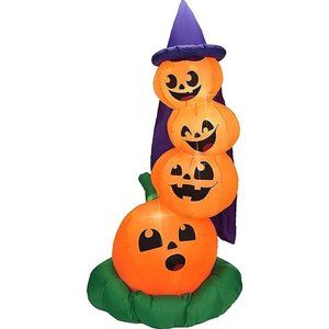 6ft Stacked Pumpkins Inflatable USED